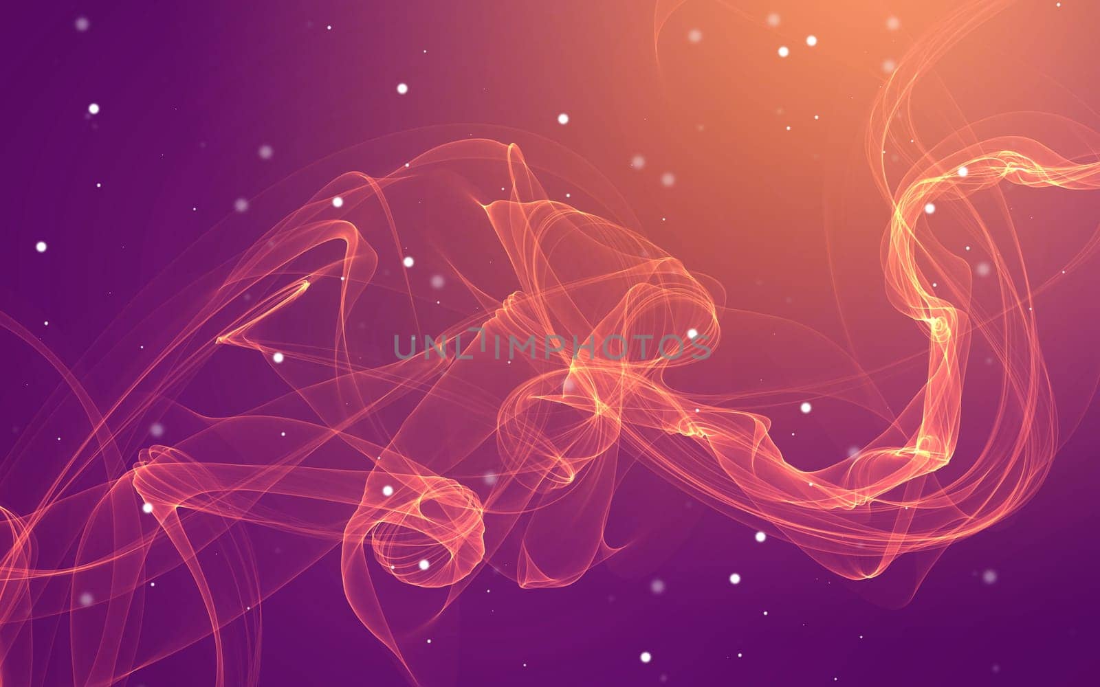 Dark abstract background with a glowing abstract waves, abstract background