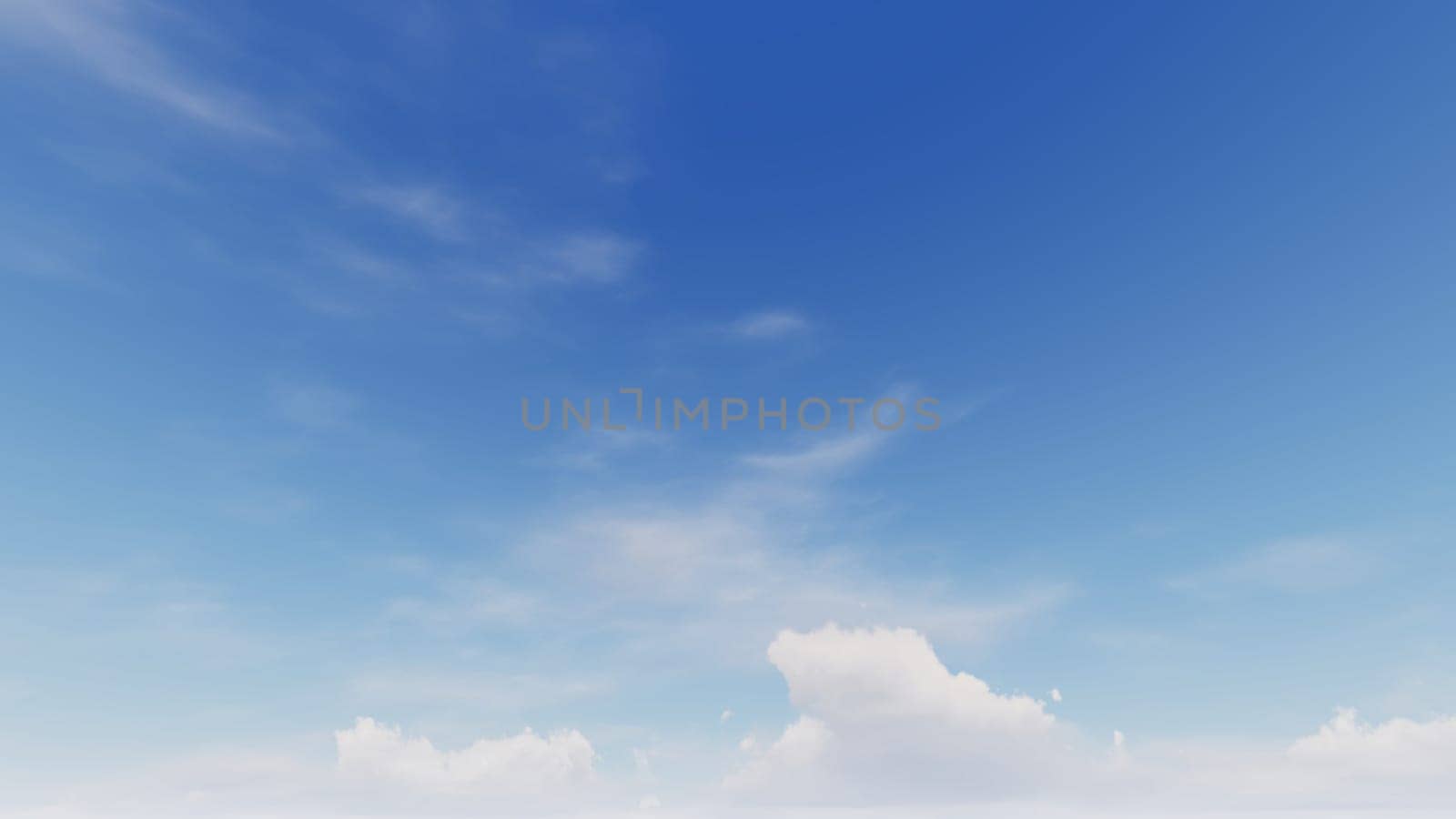 Cloudy blue sky abstract background, blue sky background with tiny clouds, 3d rendering..