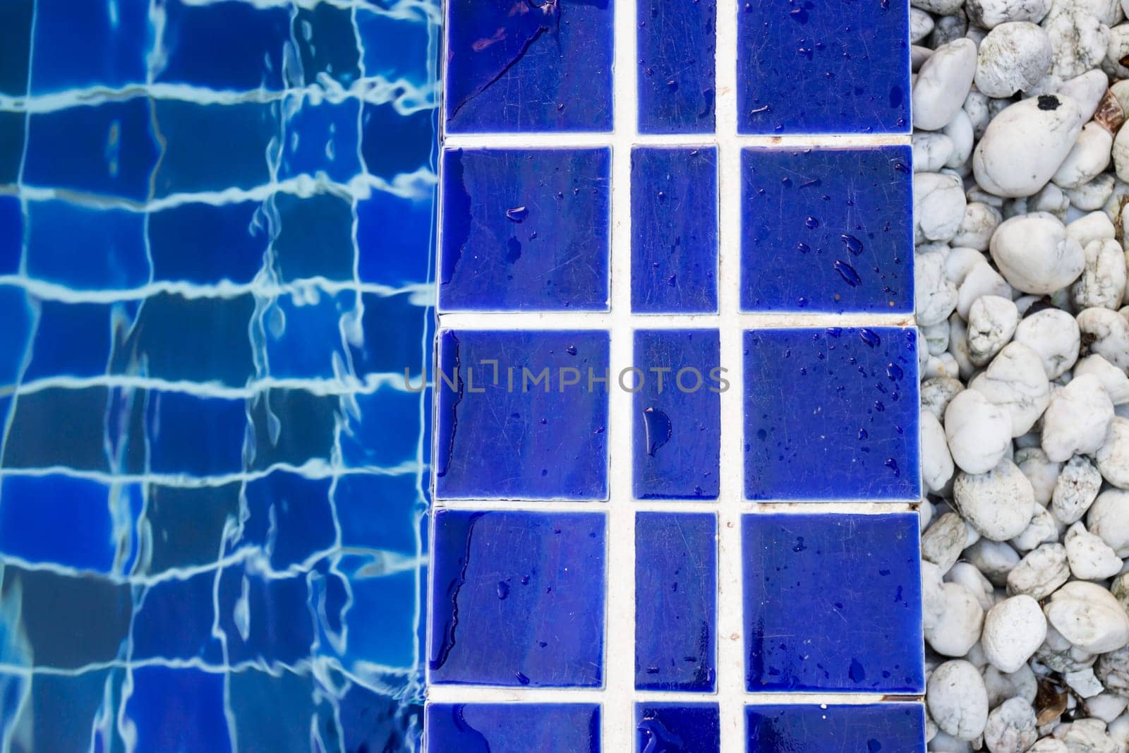 Clean water of swimming pool, stock photo