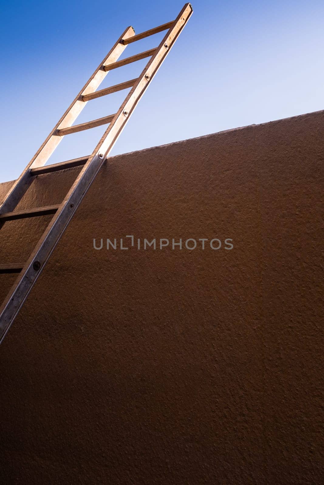 Ladder to the sky, conceptual picture of hope, freedom and new opportunities.