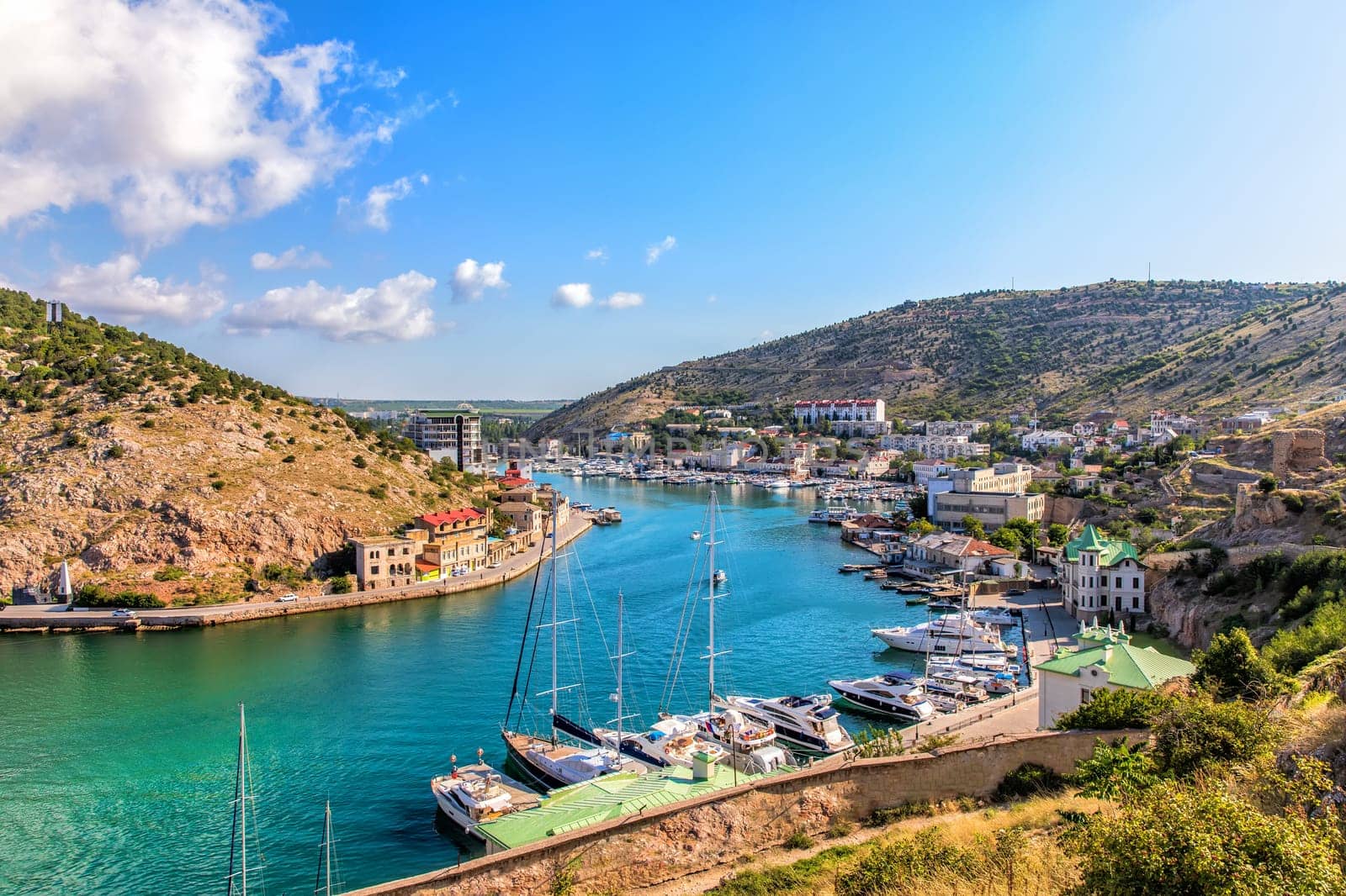 Balaklava Bay, beautiful part of Sevastopol in Crimea.