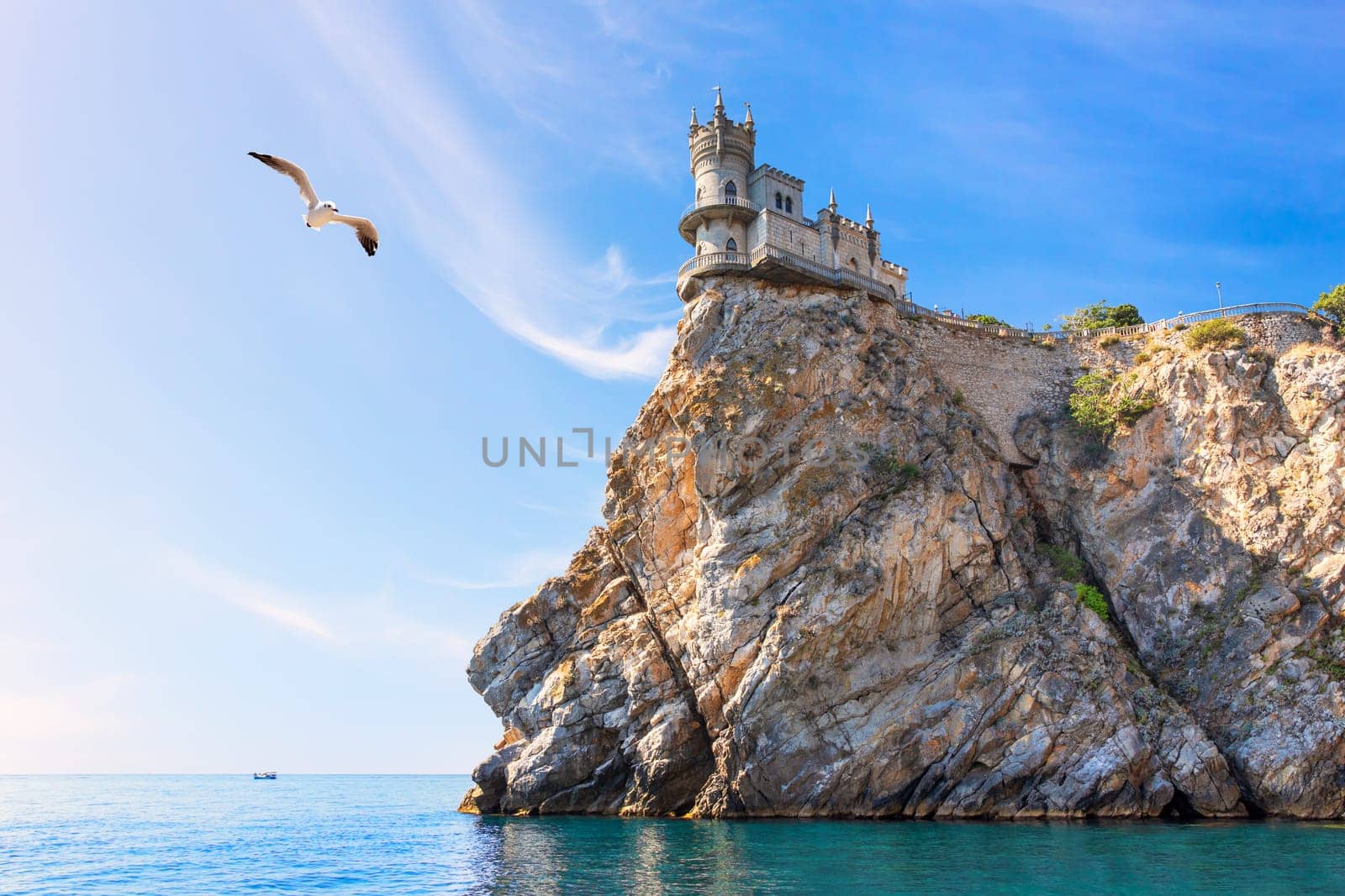 Beautiful view on the Swallow Nest Castle, Crimea.