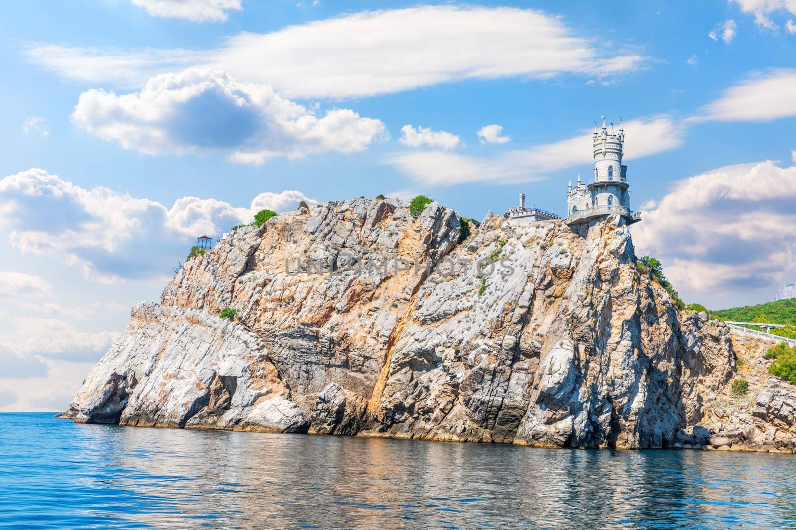 Crimean Cape and the Swallow Nest Castle, beautiful sea view.