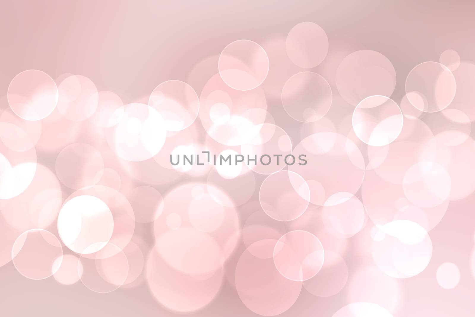 Abstract blurred vivid spring summer light delicate pastel pink bokeh background texture with bright soft color circles. Space for your text. Beautiful backdrop illustration.