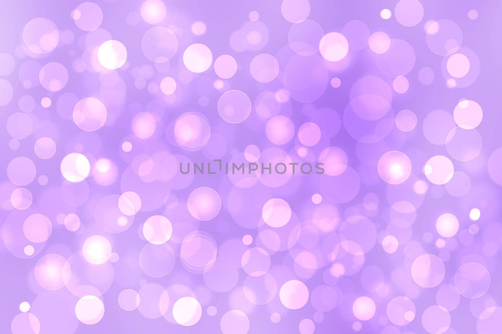 Abstract gradient pink purple background texture with blurred bokeh circles and lights. Space for design. Beautiful backdrop.