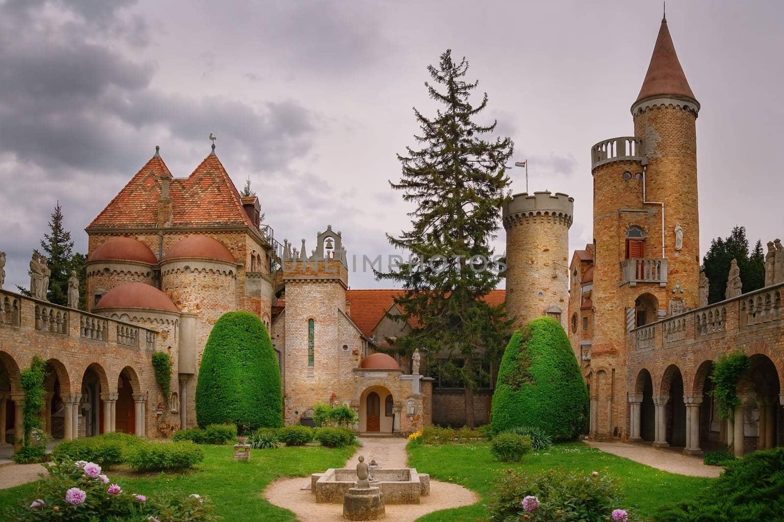 Inner Courtyard of Castle in Szekesfehervar, Hungary