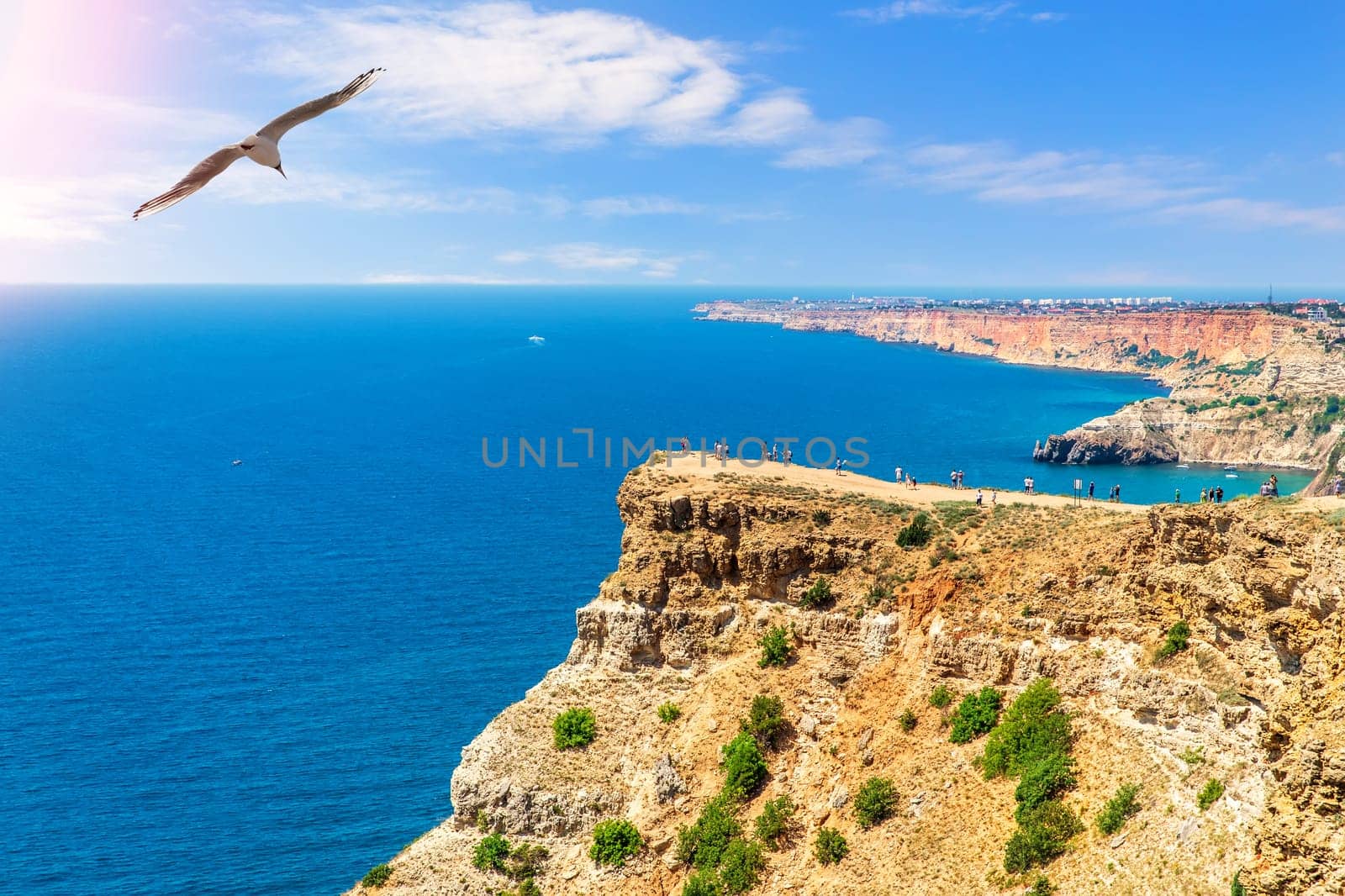 Cape Fiolent beautiful view in Crimean Peninsula, Ukraine.