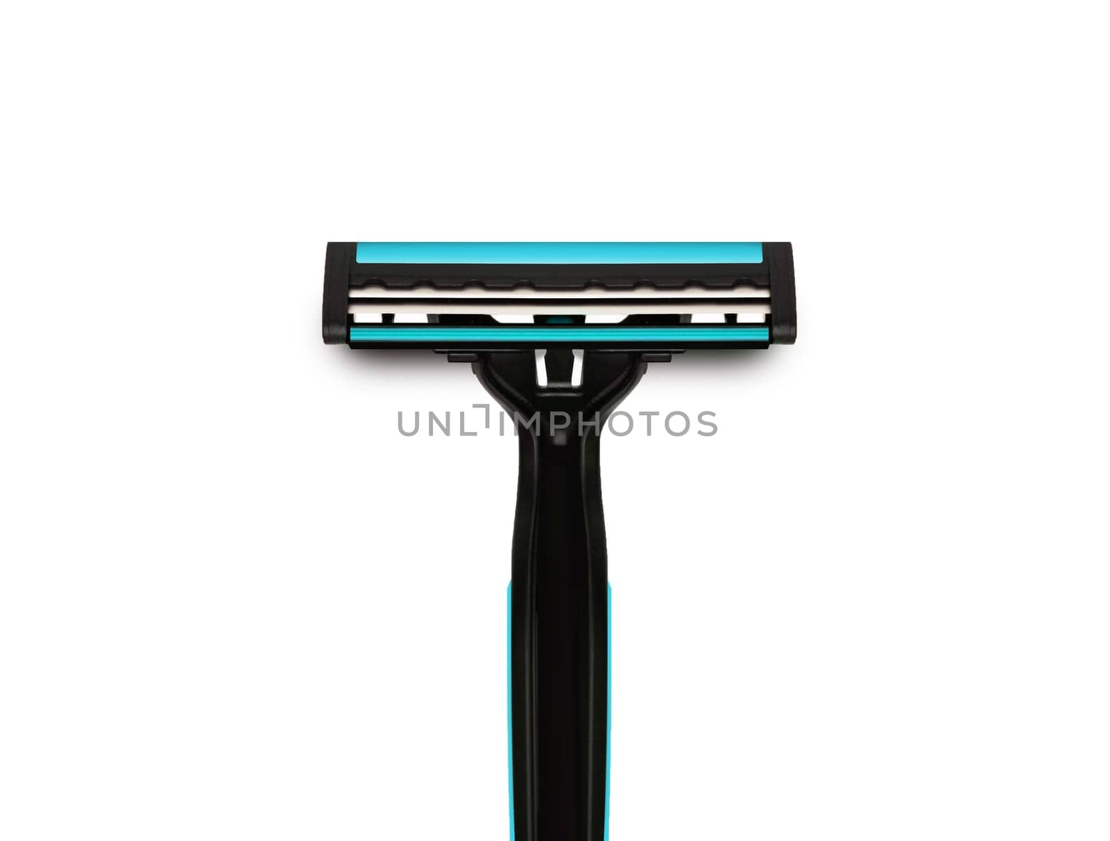 Men's shaving razors set. Studio shot isolated on white background.