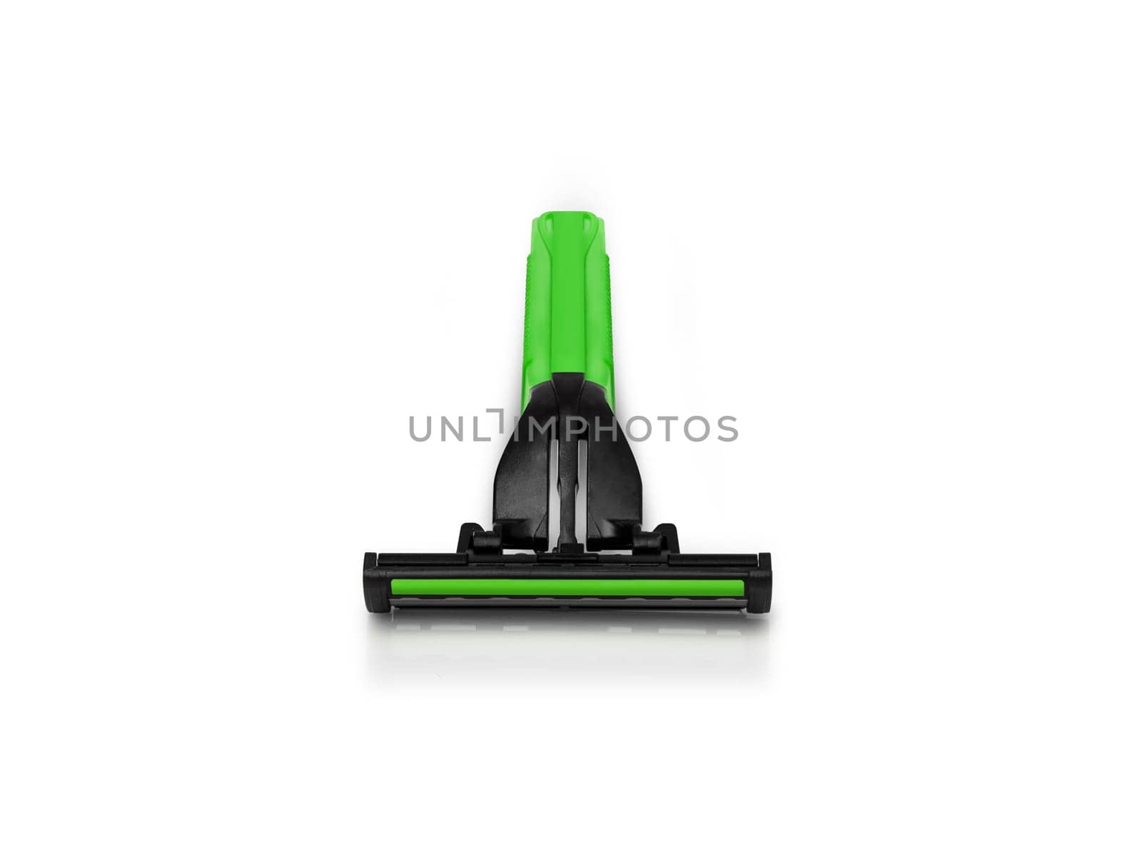 Men's shaving razors set. Studio shot isolated on white background.