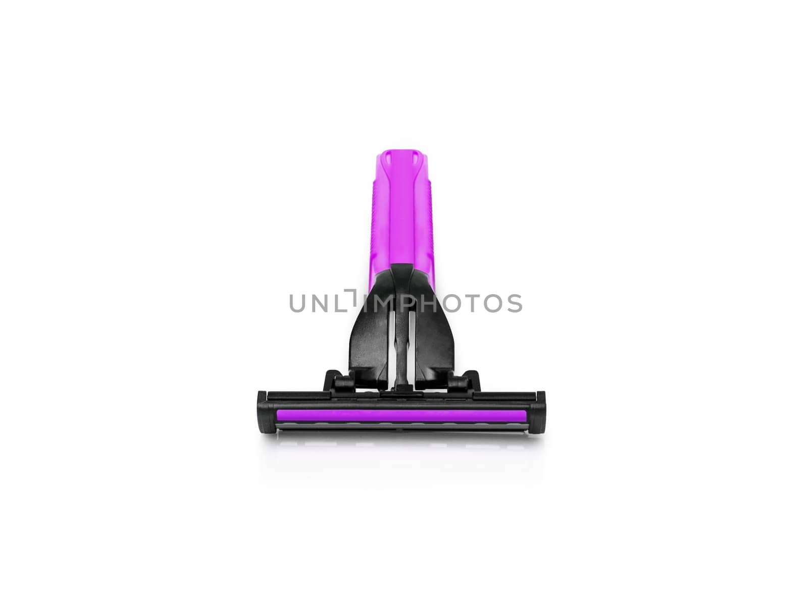 Men's shaving razor. Studio shot isolated on white background.