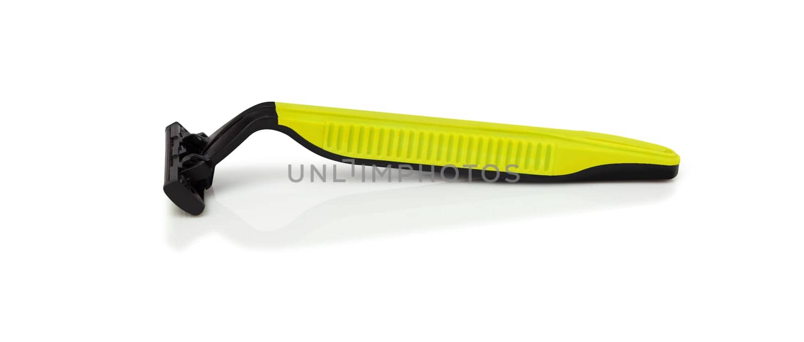 Men's shaving razors set. Studio shot isolated on white background.