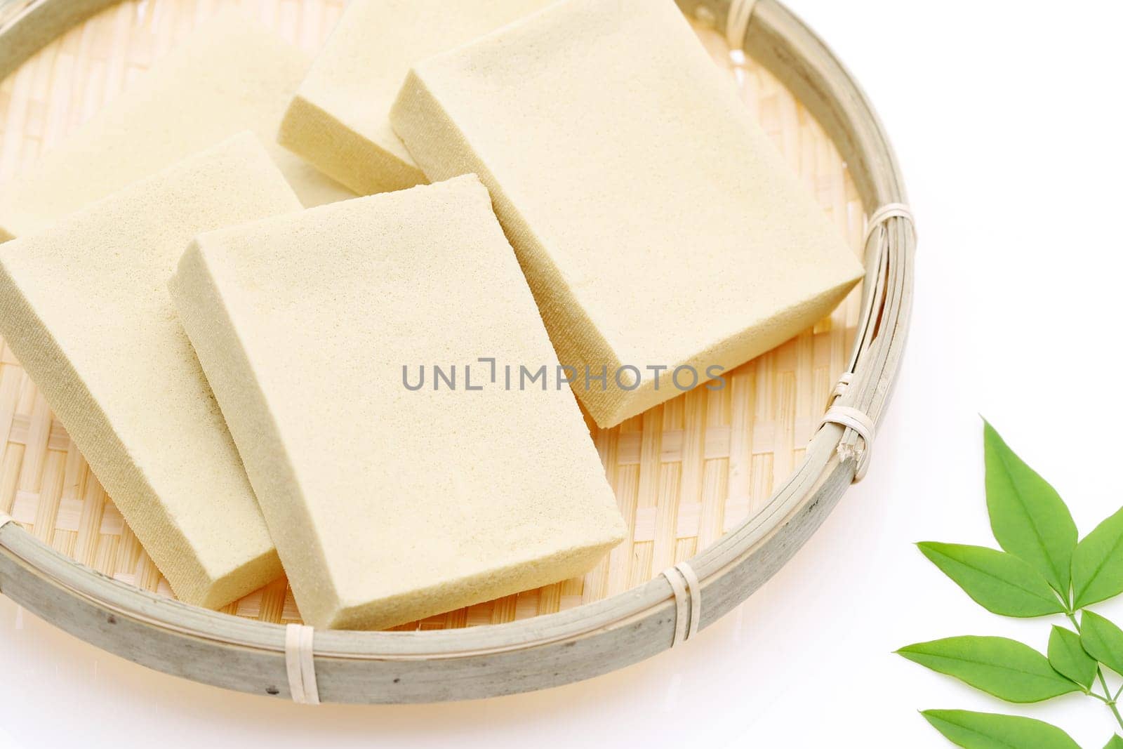 Japanese food, Kouya tofu on white background