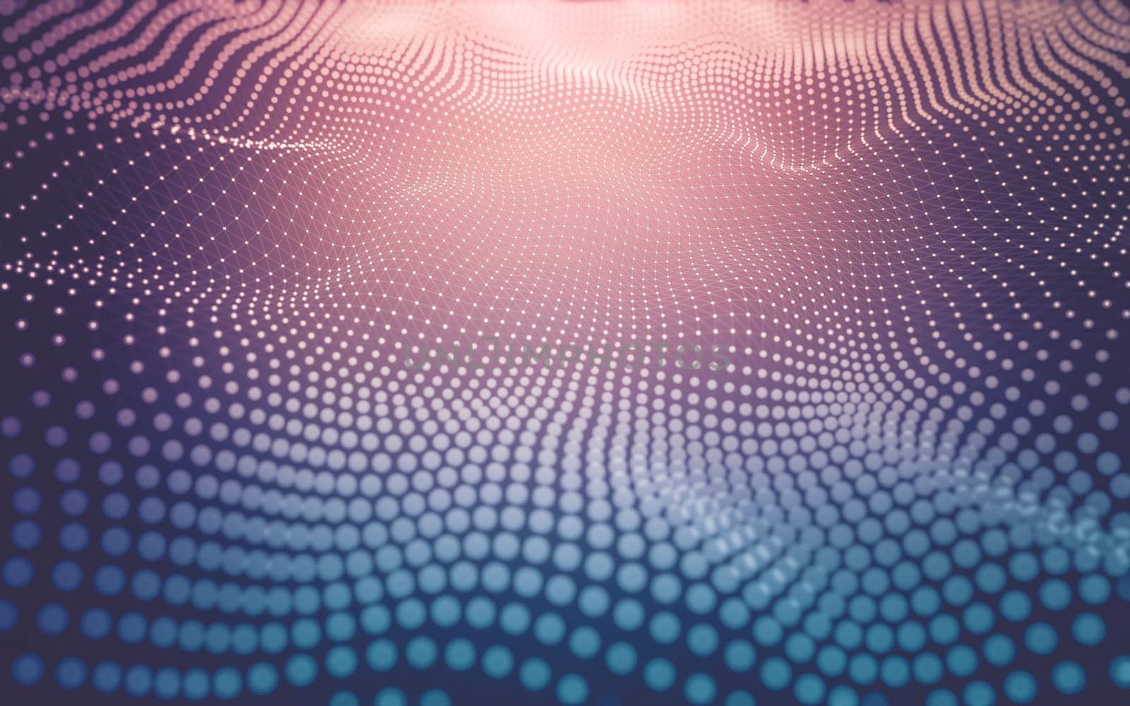 Abstract background. Molecules technology with polygonal shapes, connecting dots and lines. Connection structure. Big data visualization.