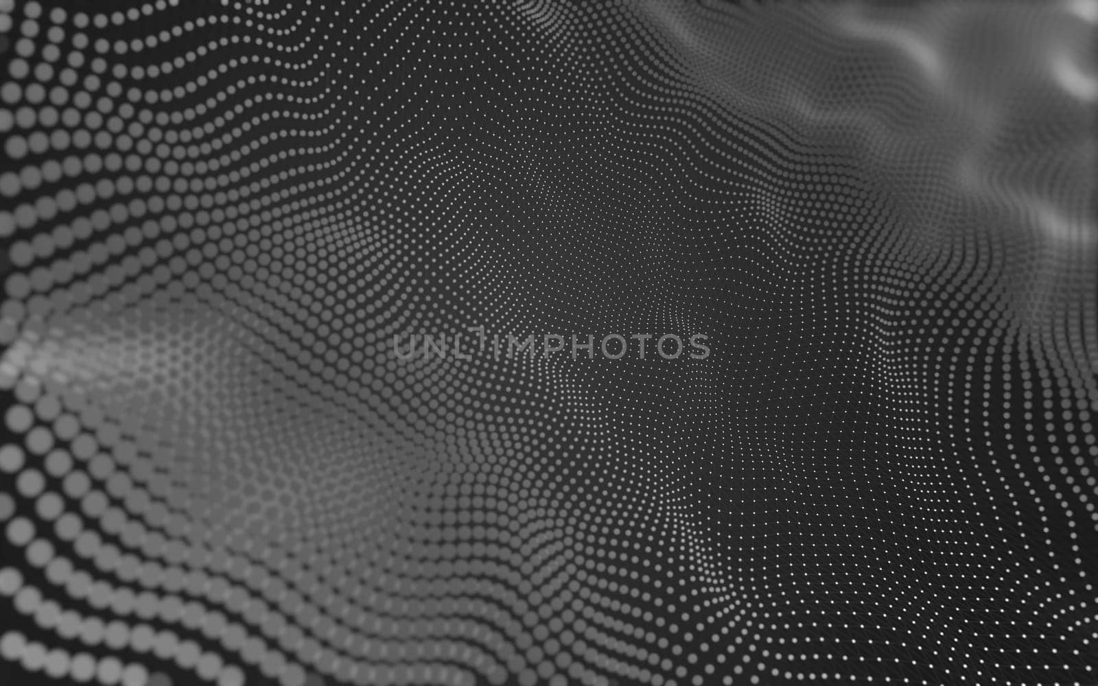 Abstract background. Molecules technology with polygonal shapes, connecting dots and lines. Connection structure. Big data visualization.