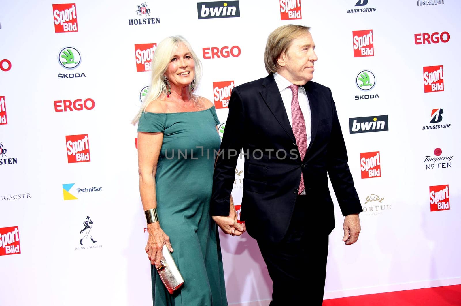 Guenter Netzer and wife  Elvira Lang Netzer.Sport BILD Award 2019 at the Fischauktionhall Hamburg , 19.08.2019