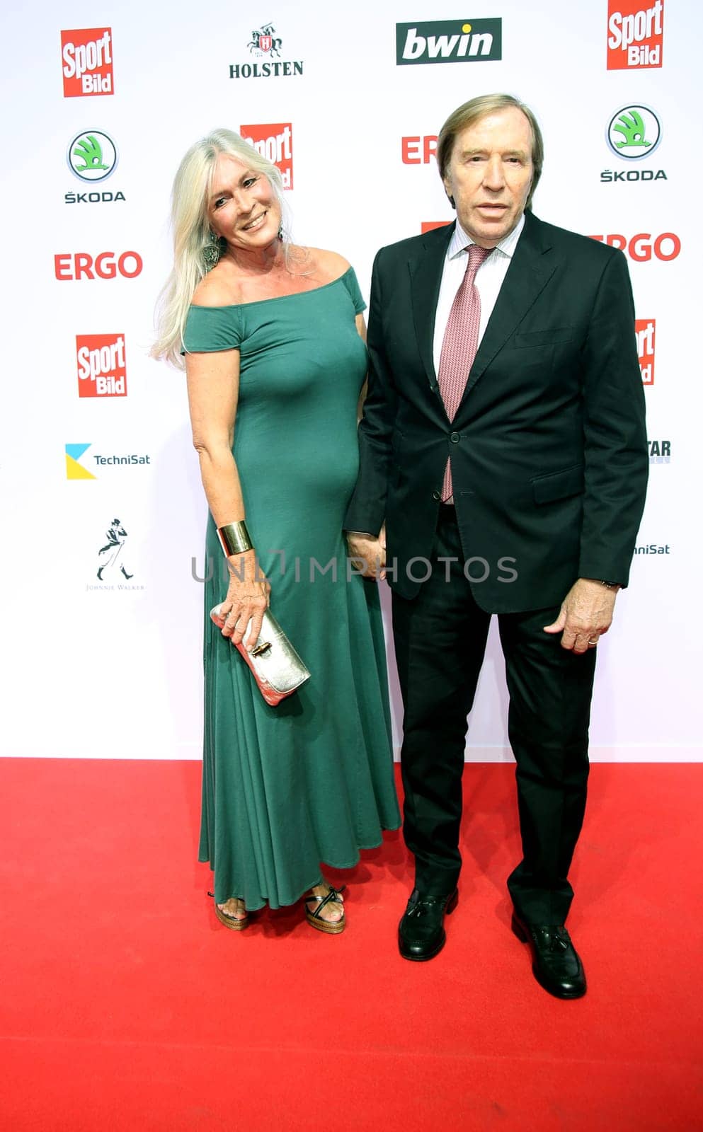 Guenter Netzer and wife  Elvira Lang Netzer.Sport BILD Award 2019 at the Fischauktionhall Hamburg , 19.08.2019