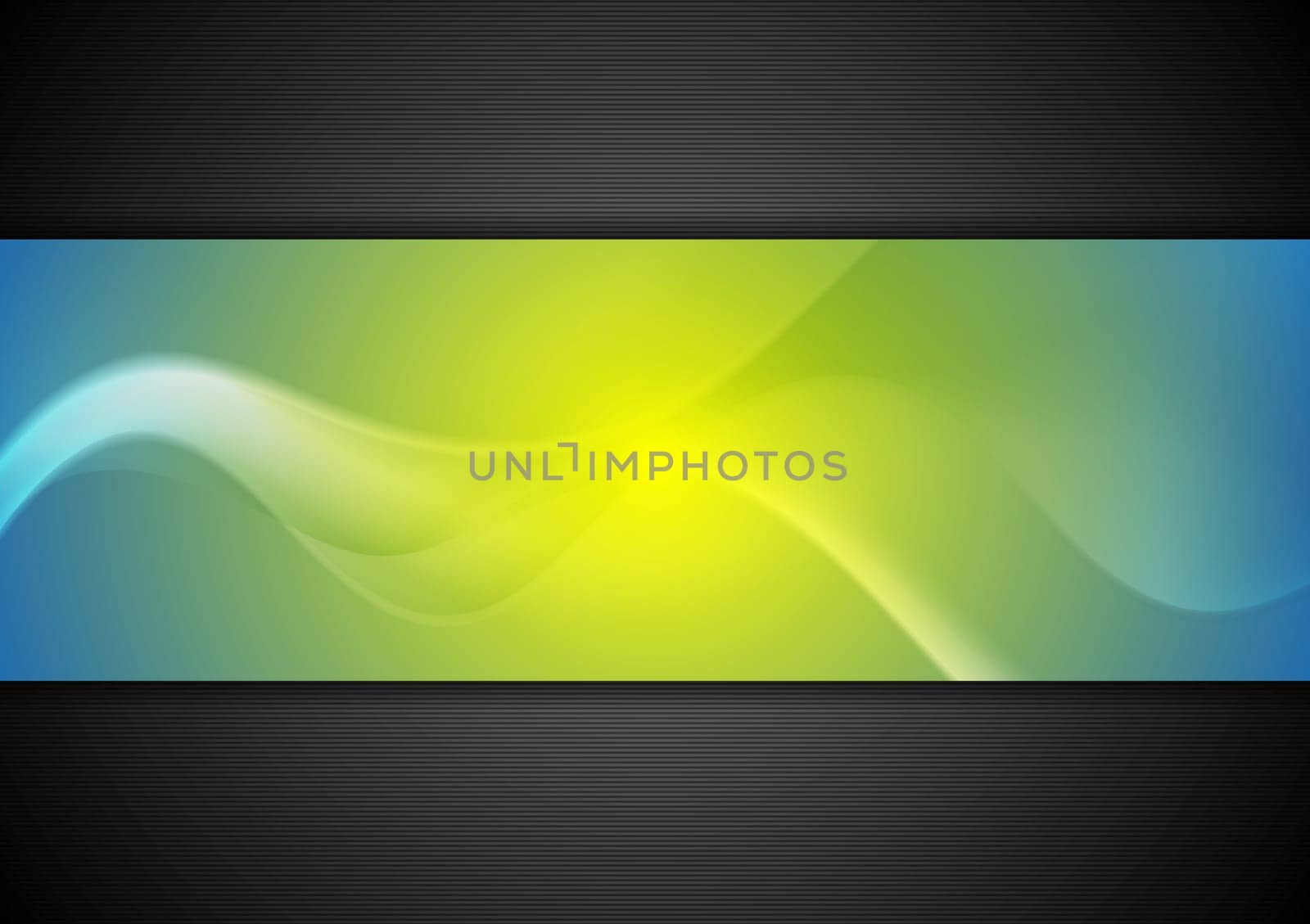 Abstract bright wavy banners. Vector background
