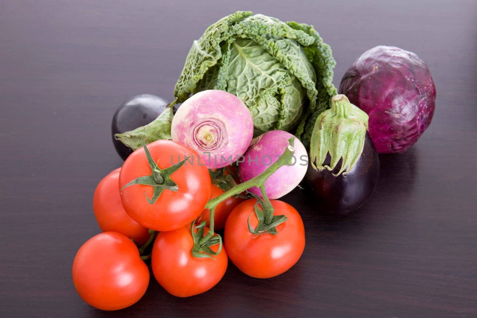 set of vegetables at the kitchen