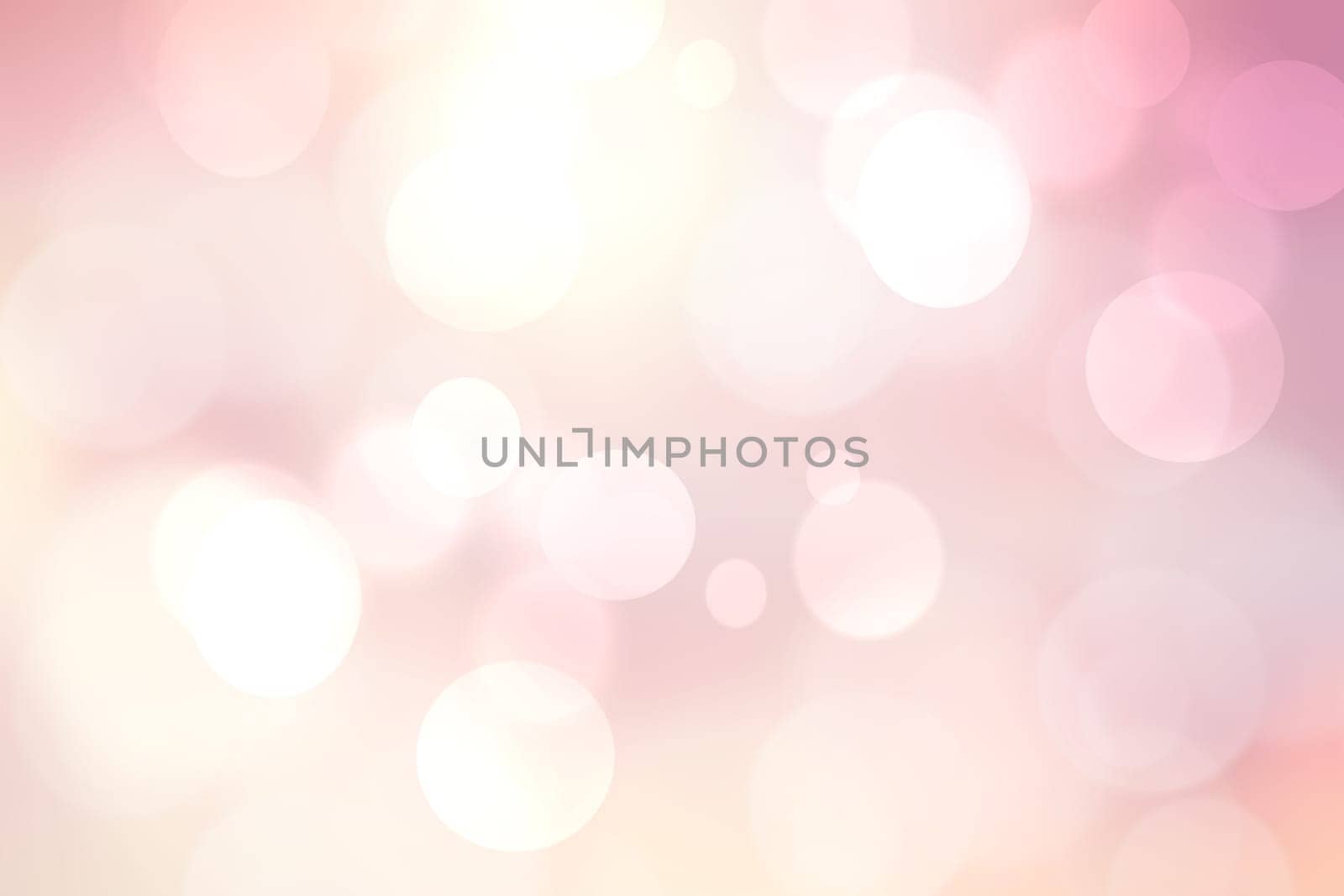 Abstract blurred vivid spring summer light delicate pastel pink bokeh background texture with bright soft color circles. Space for your text. Beautiful backdrop illustration.