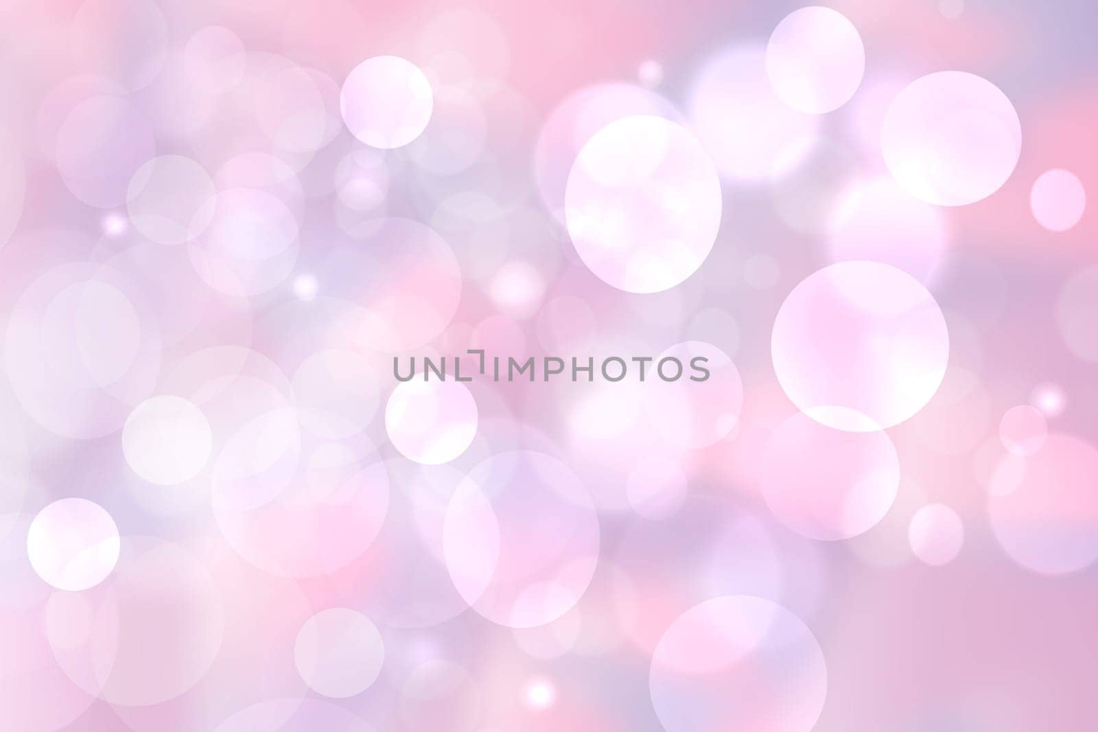 Abstract blurred vivid spring summer light delicate pink pastel bokeh background texture with bright soft color circles. Space for your text. Beautiful backdrop illustration.