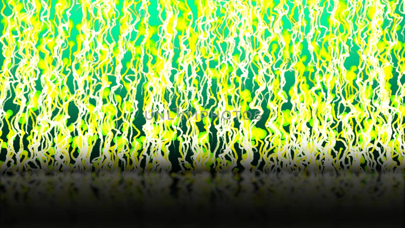 3d illustrations, The movement of the Free-form clouds, such as small green leaves