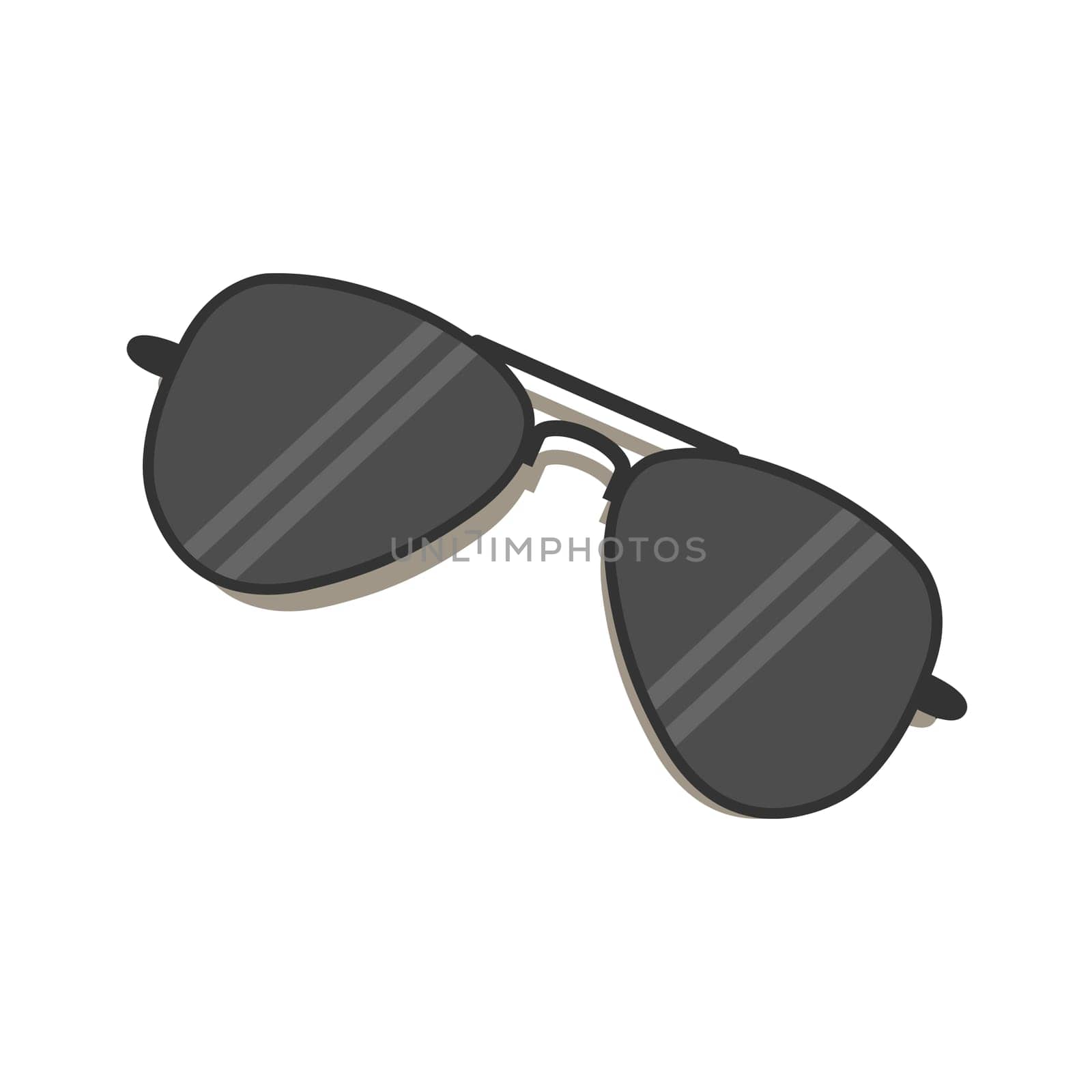 sunglasses black uv protection style illustration