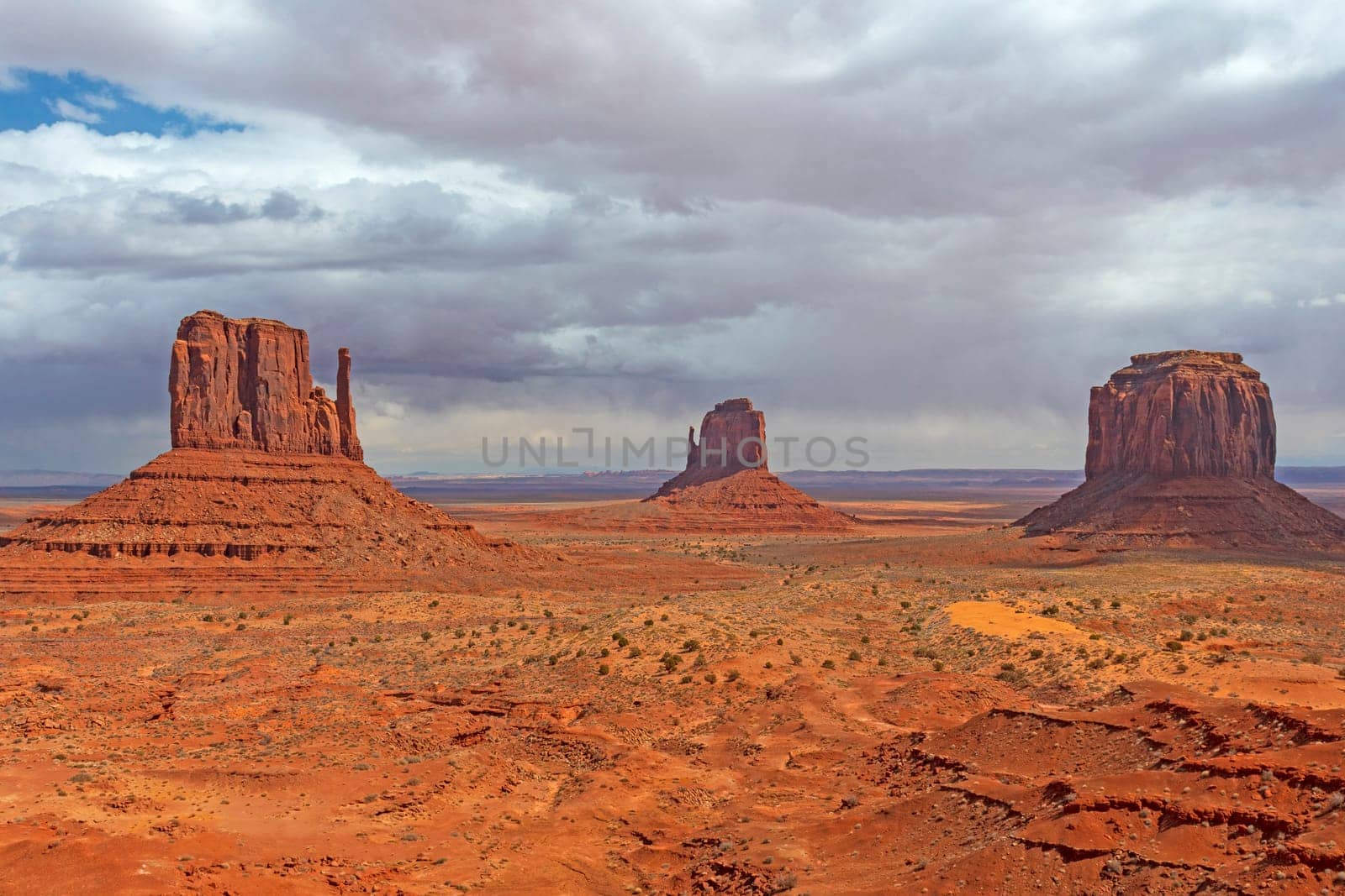 Lonely Sentinels in the Desert in Monument Valley in Arizona