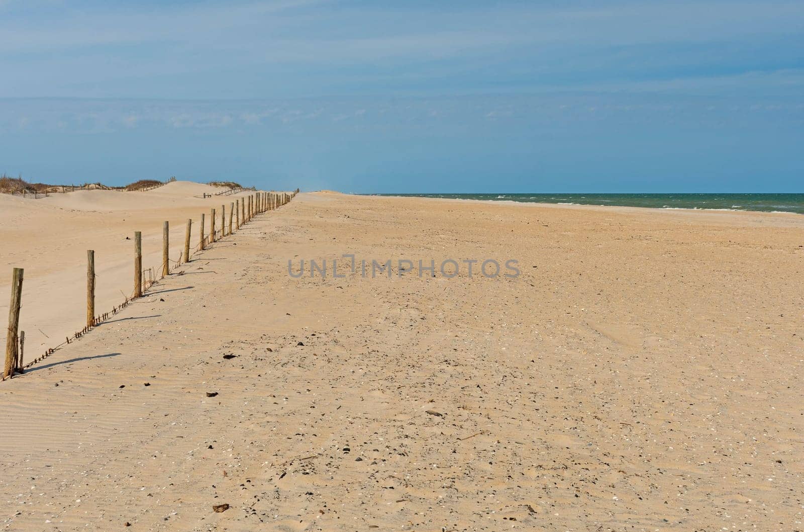 Lonely Beach in the Early Spring on the Assateague National Seashore in Maryland