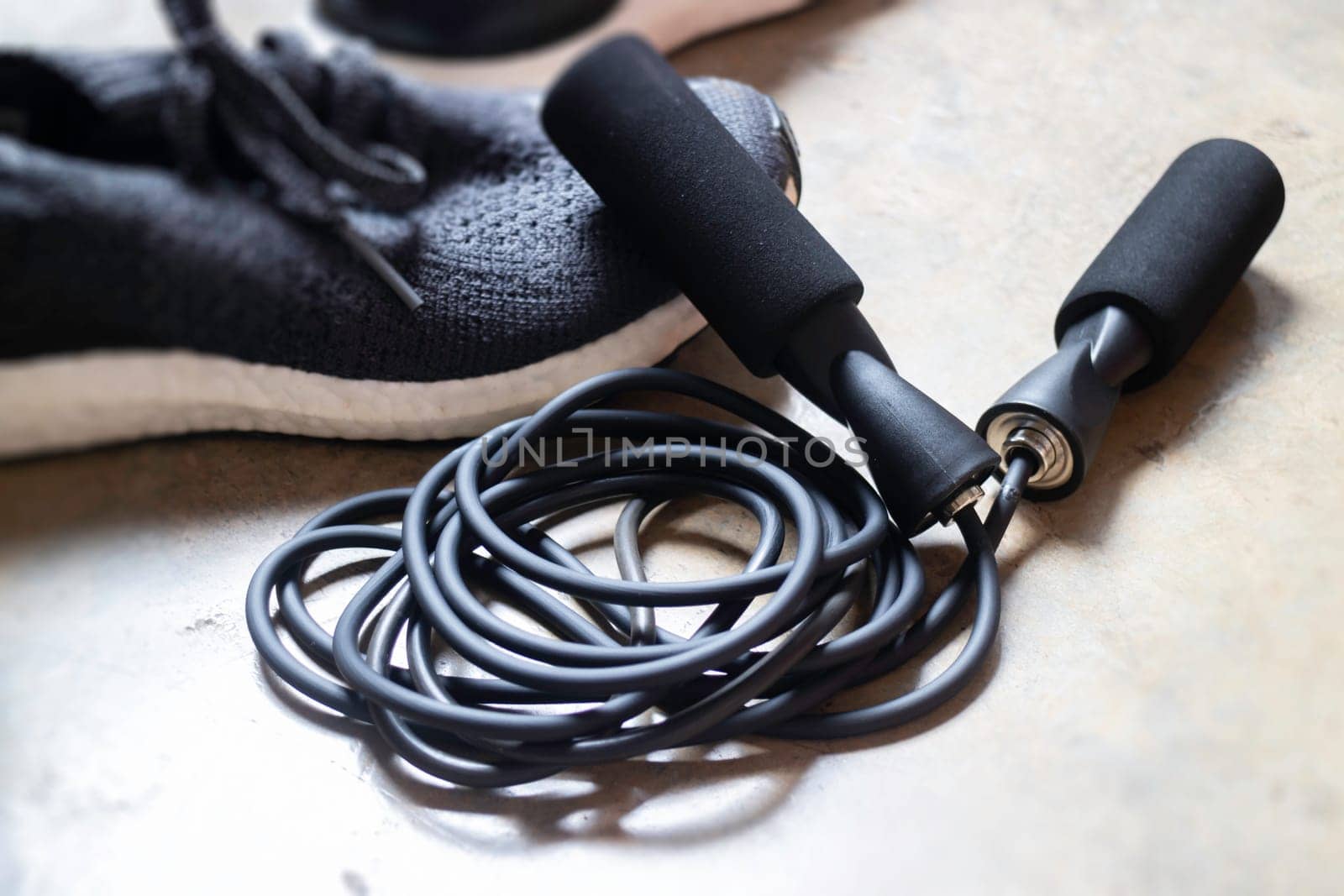Equipment for jump rope sports, stock photo