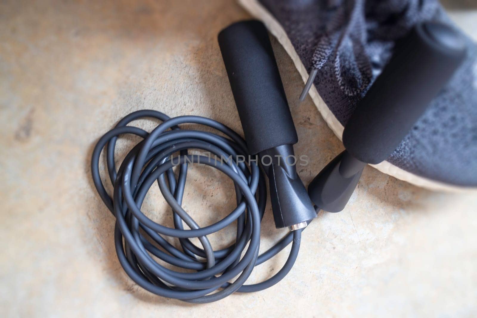 Equipment for jump rope sports, stock photo