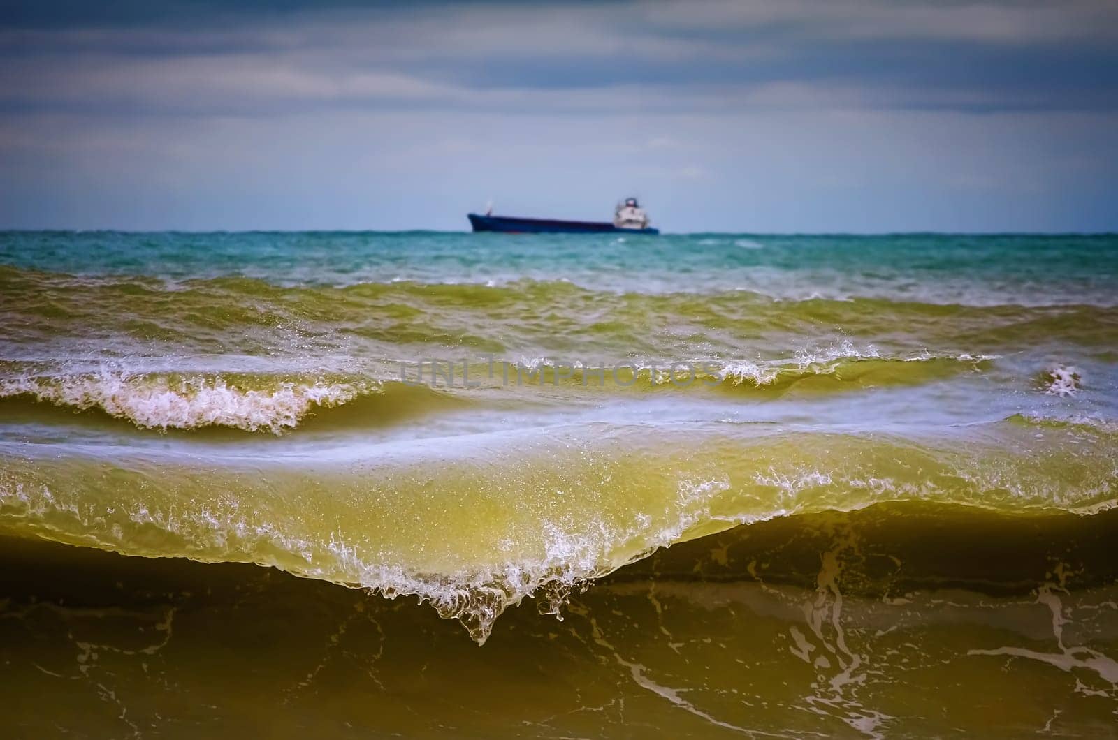 Wave During the Storm on the Black Sea