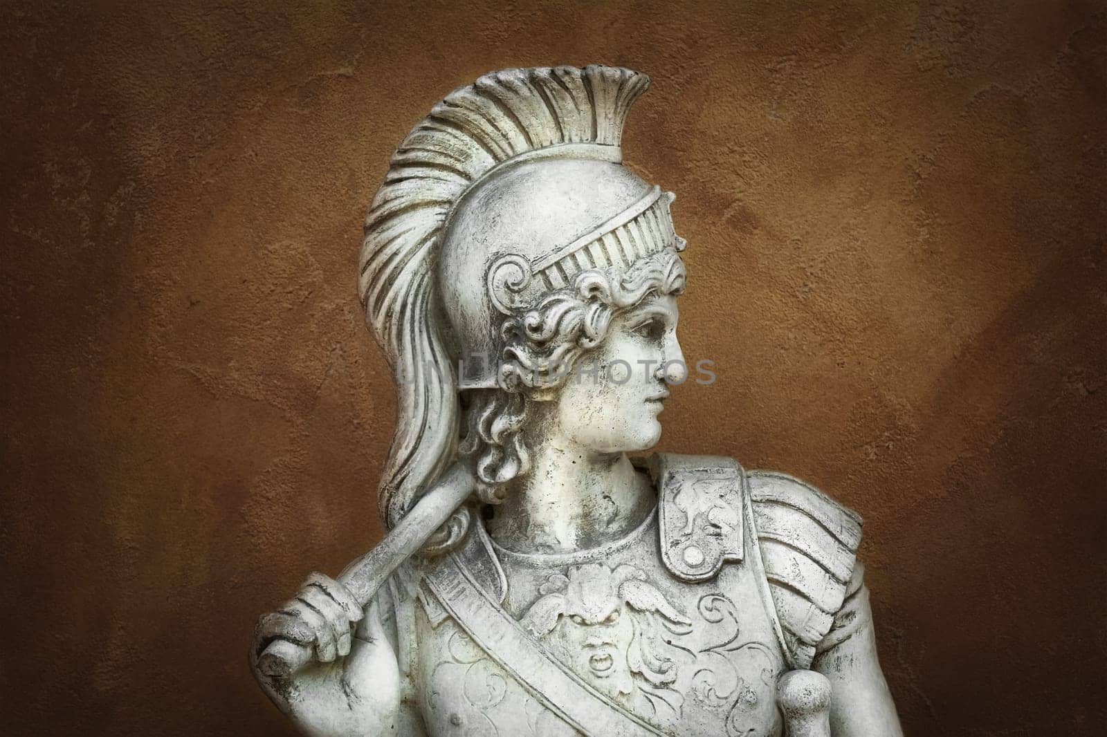 Sculptural portrait of an ancient hero