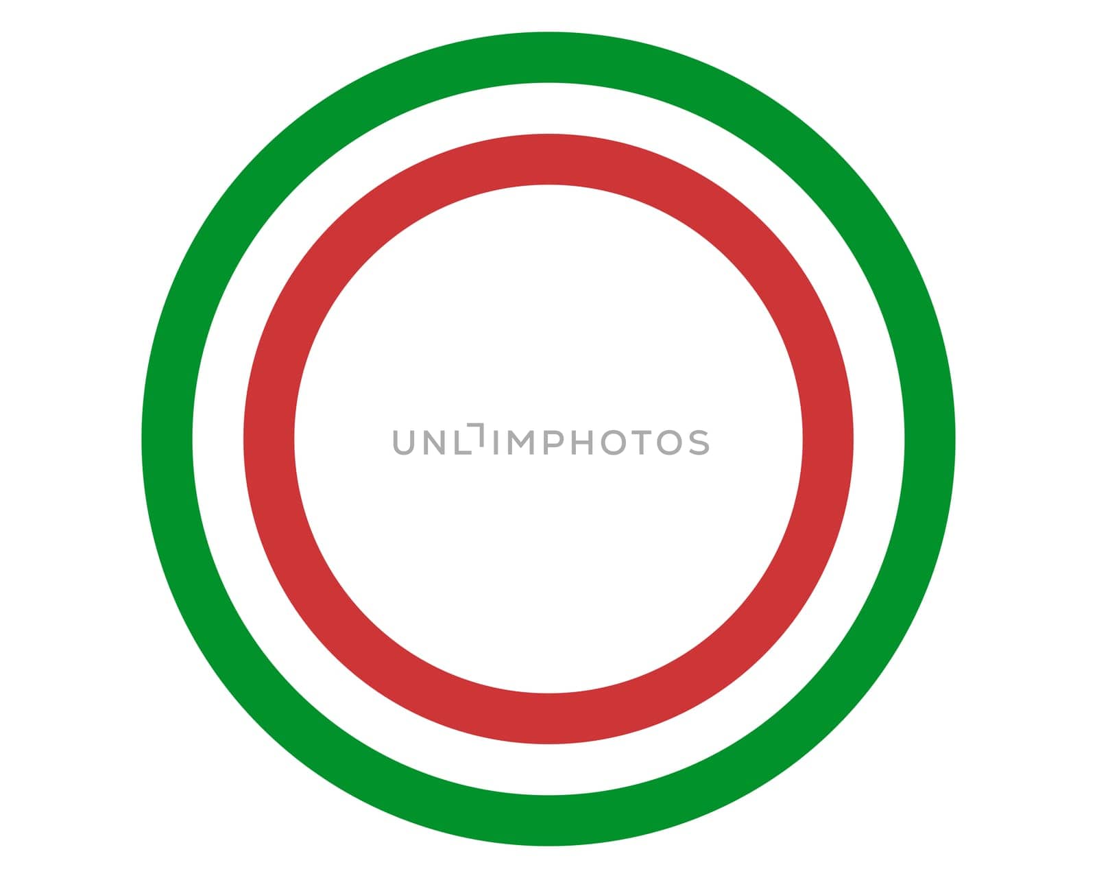 Italian flag with copy space