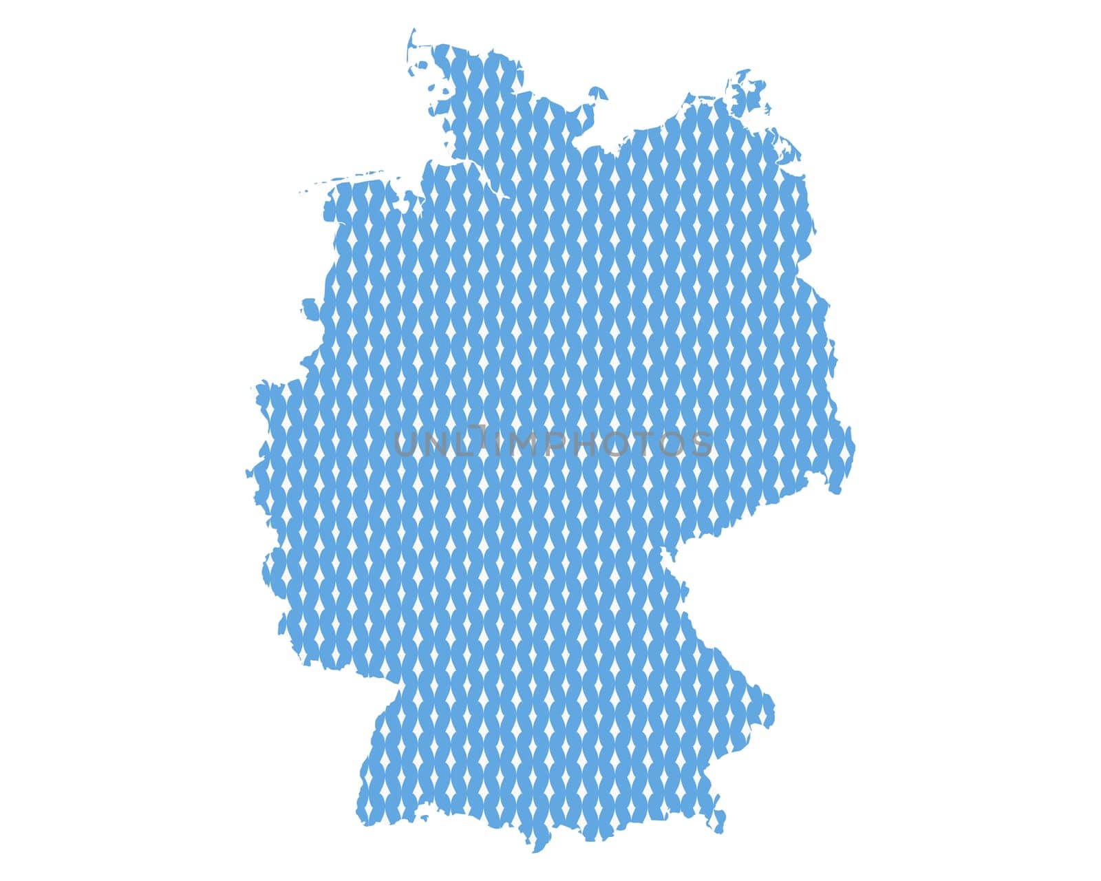 Plain map of Germany