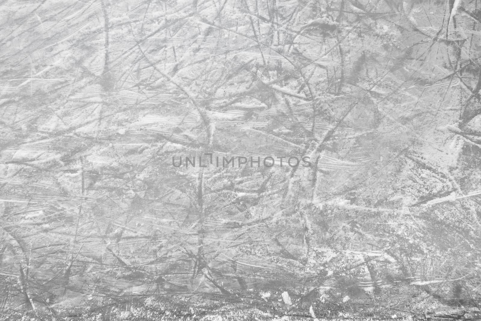 Scratches of skates on the ice of skating-rink. Ideal for concepts and backgrounds.