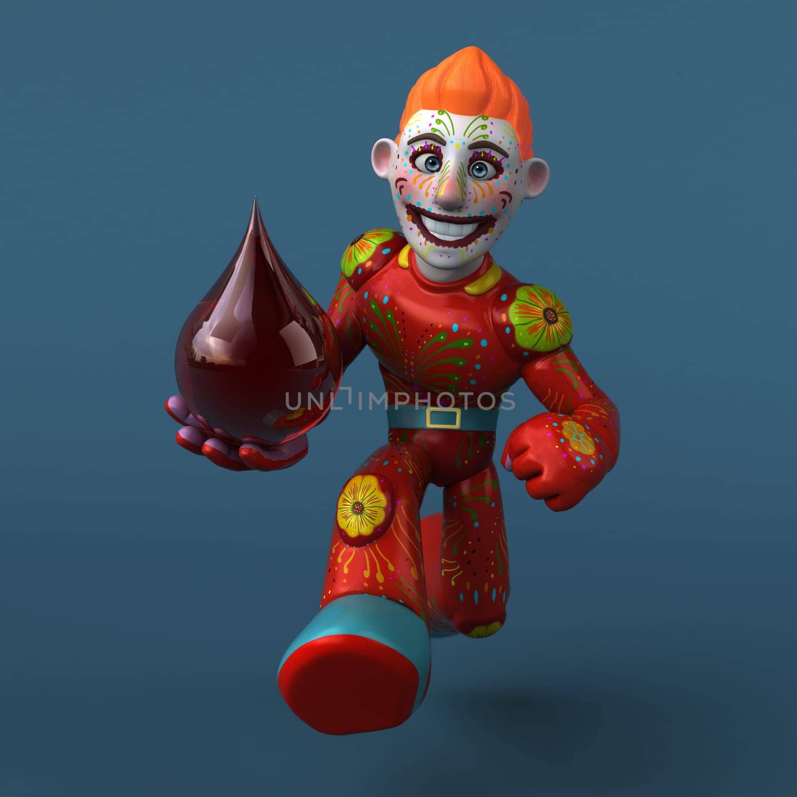 Mexican hero - 3D Illustration