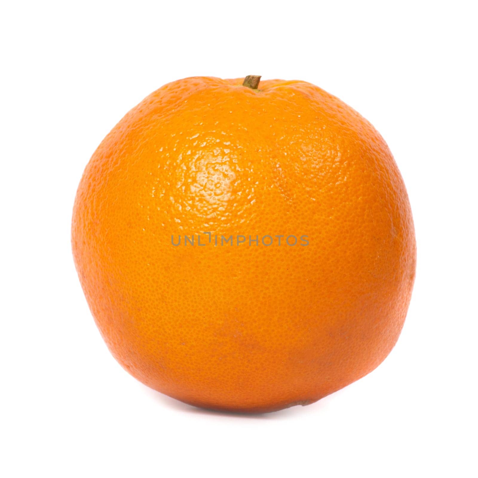 Juicy fresh orange isolated on white background
