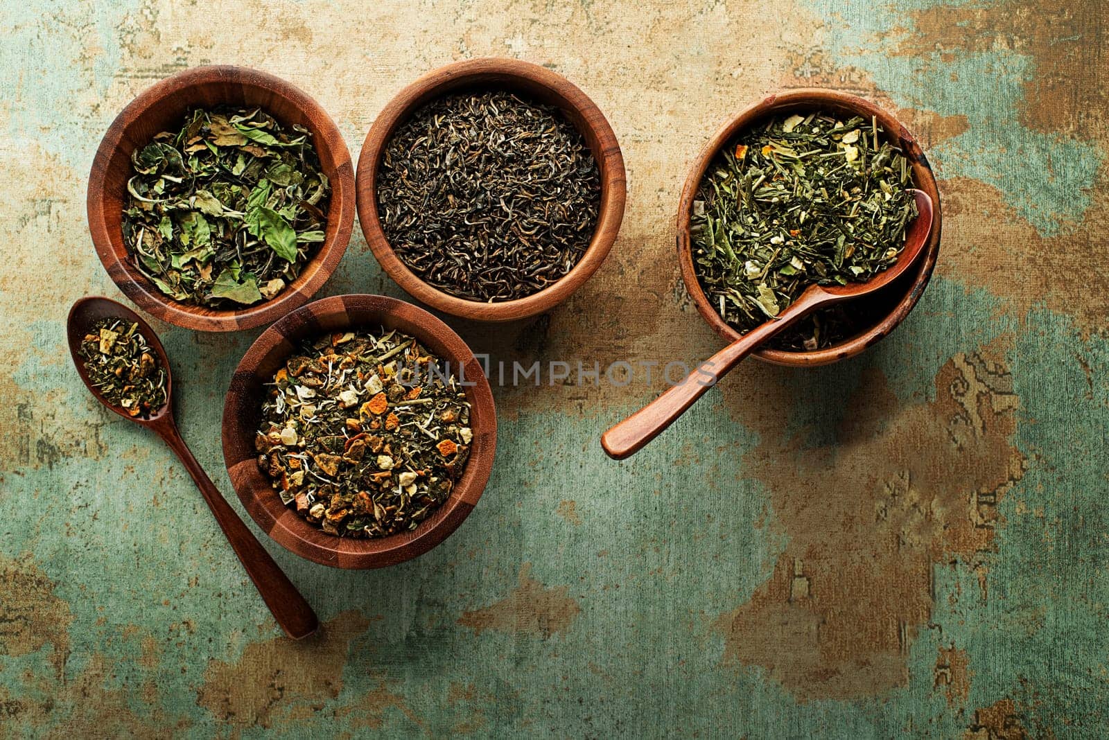 Spices and herbs collection for cooking healthy meal