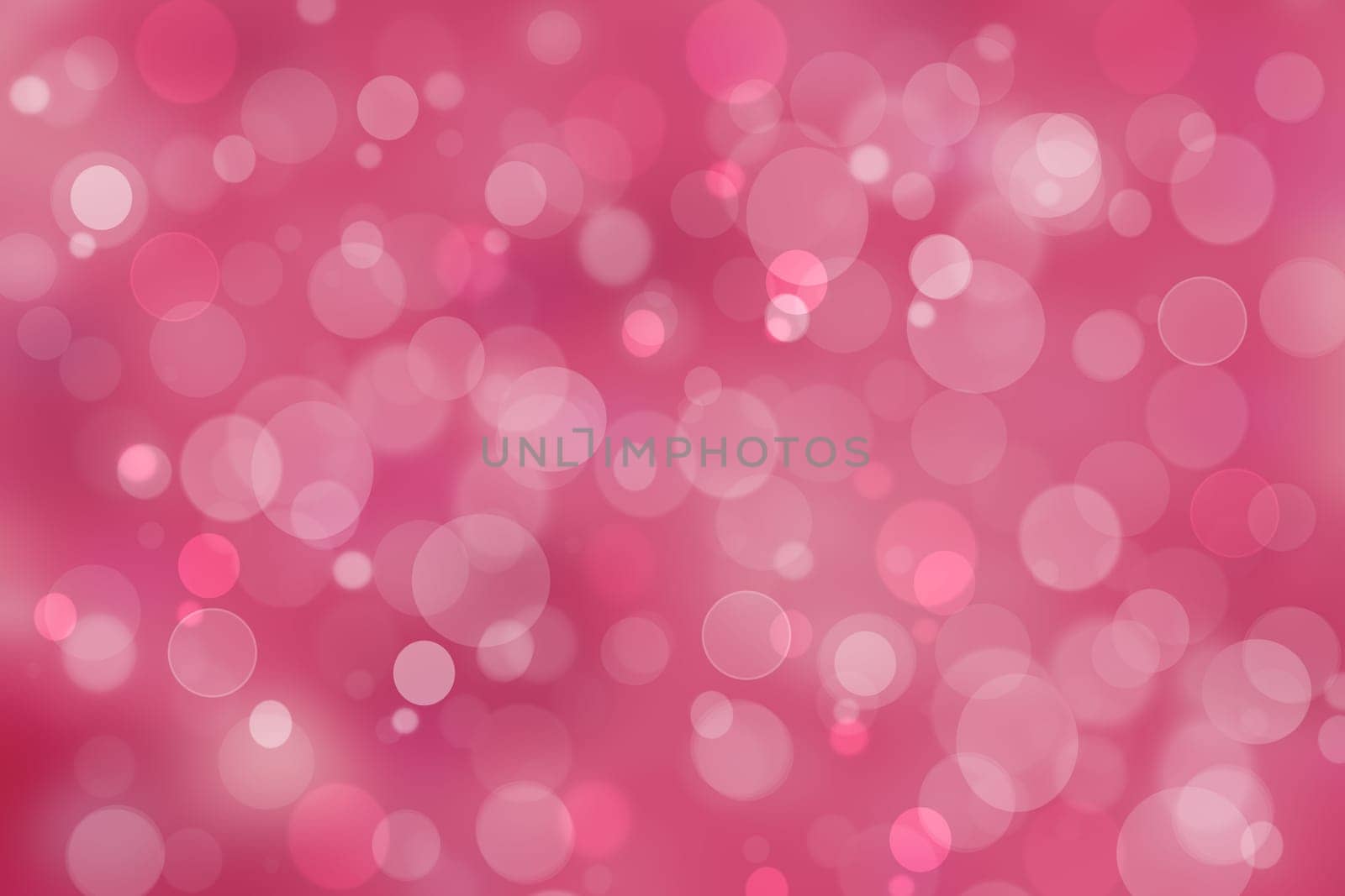 Abstract gradient purple pink background texture with blurred bokeh circles and lights. Space for design. Beautiful backdrop.
