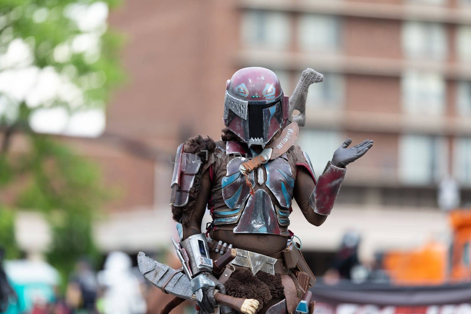 Louisville, Kentucky, USA - May 2, 2019: The Pegasus Parade, Members of the 501st Legion, wearing Star Wars outfits during the parade
