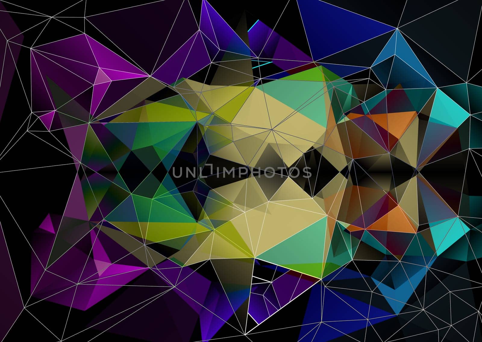 Colorful Polygonal Mosaic Background, illustration,  Creative  Design