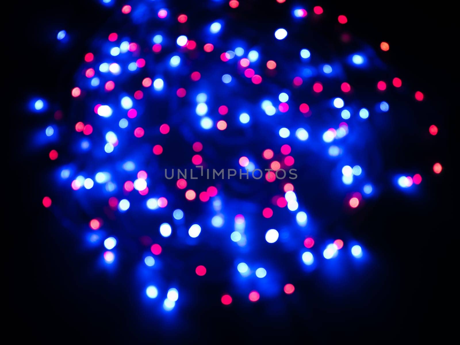 Colored red and blue color bokeh background