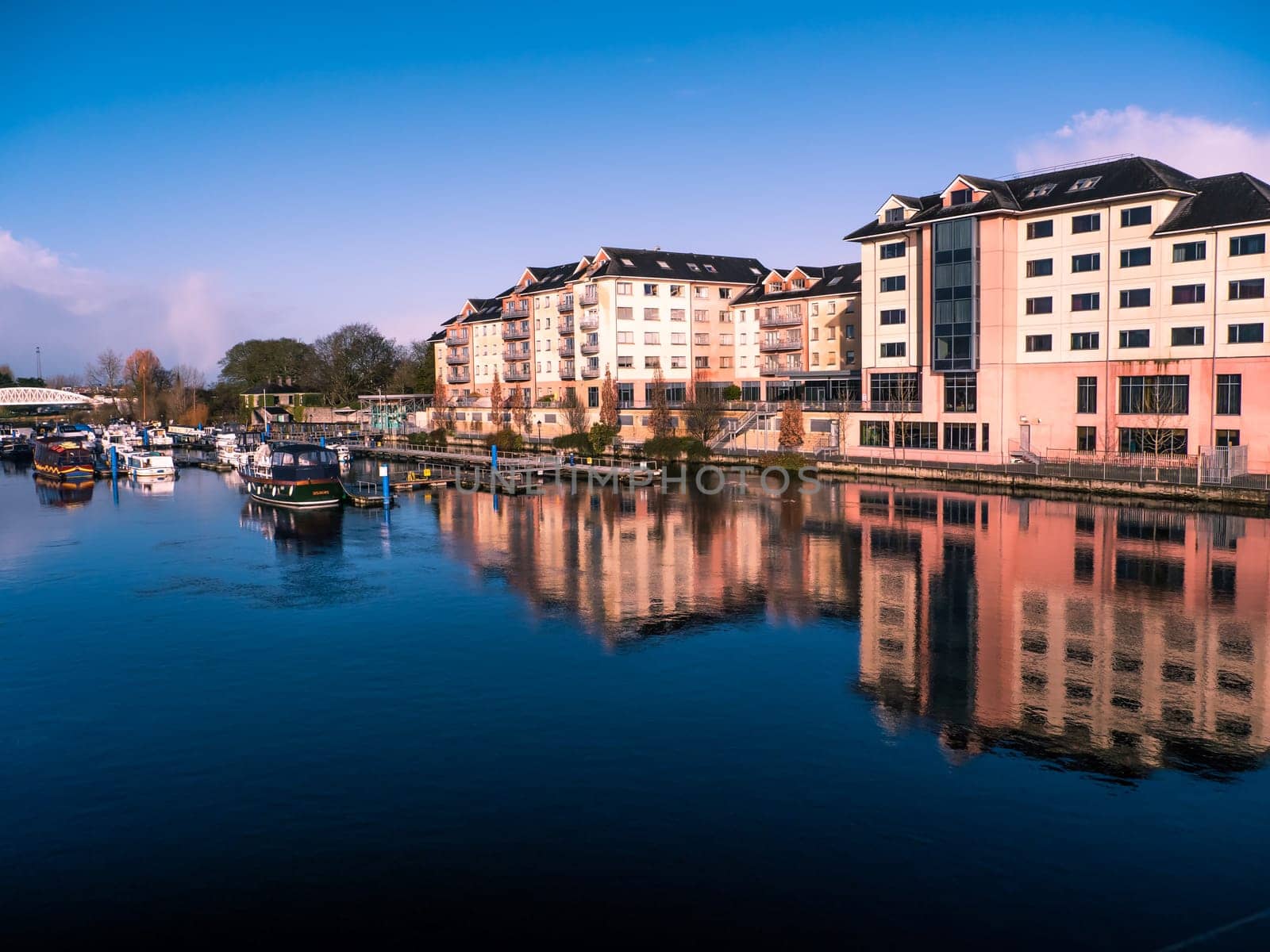 Athlone bridge and river at day time