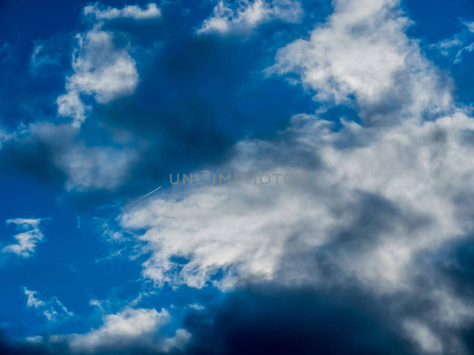 Beautiful clouds sky in Ireland at day time