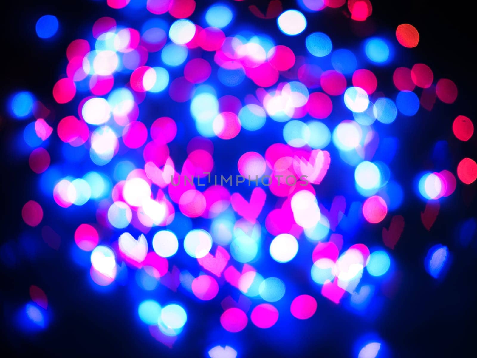 Heart bokeh background, Love Valentine's day background