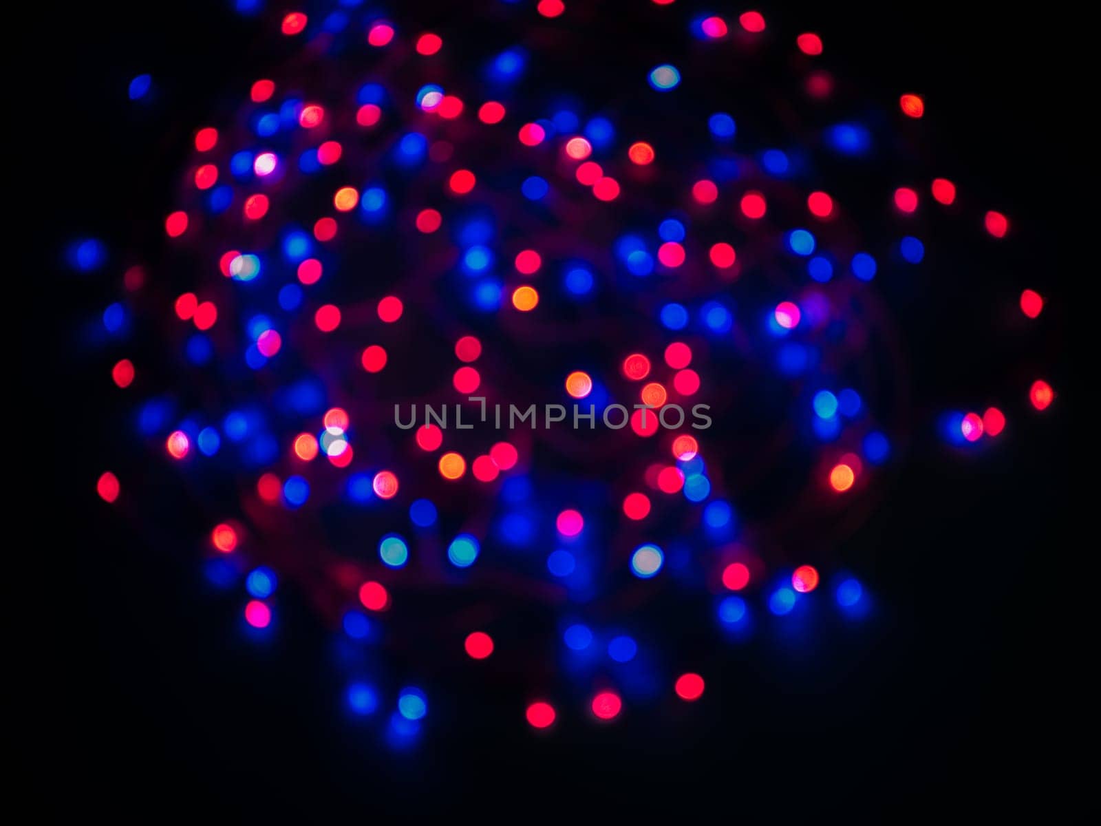 Colored red and blue color bokeh background
