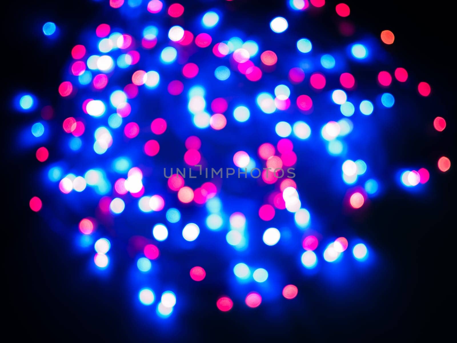 Colored red and blue color bokeh background