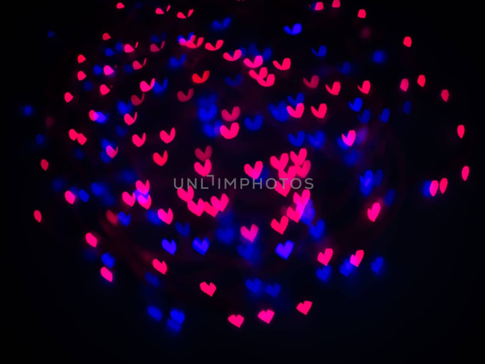 Heart bokeh background, Love Valentine's day background