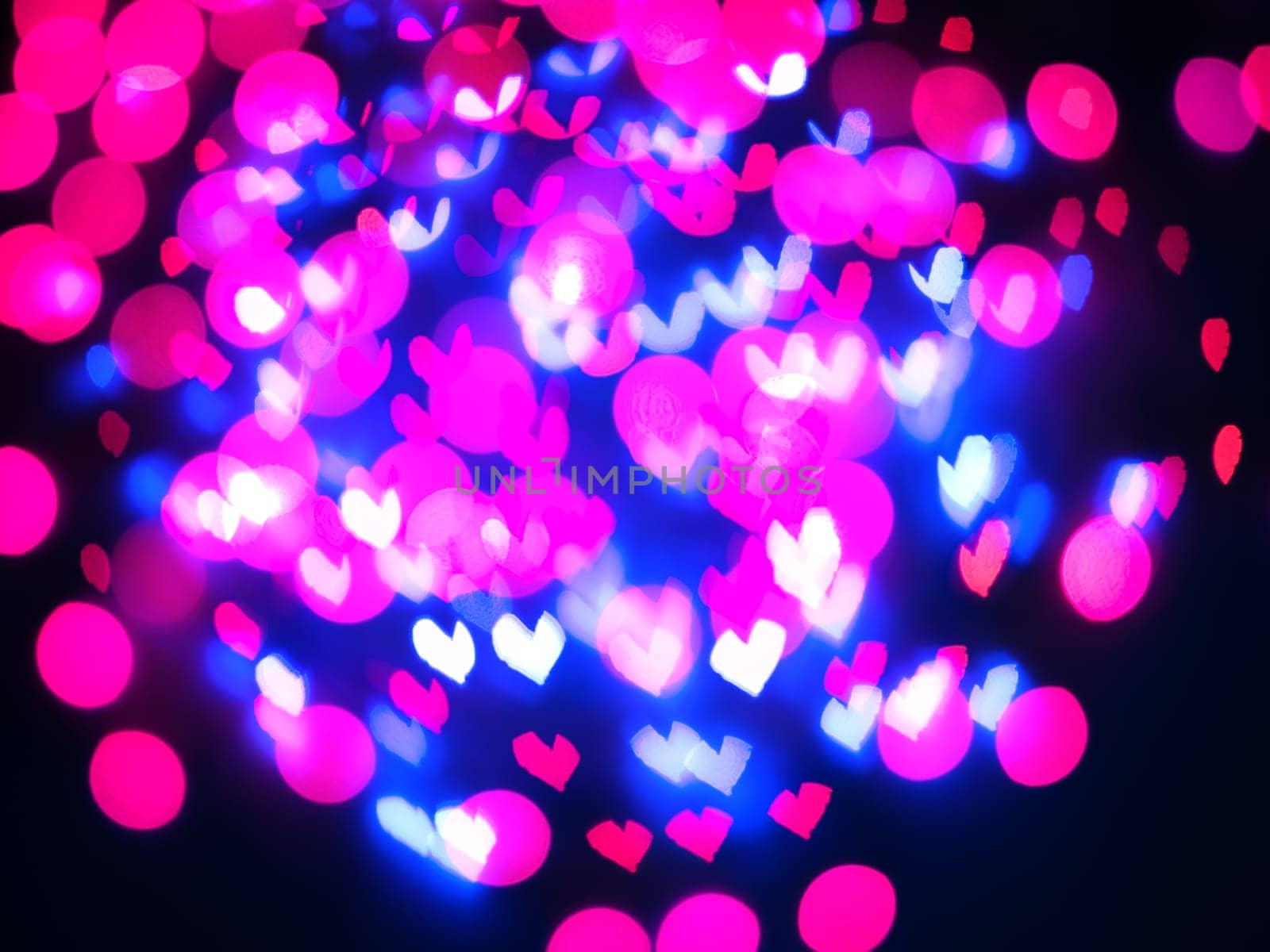 Heart bokeh background, Love Valentine's day background
