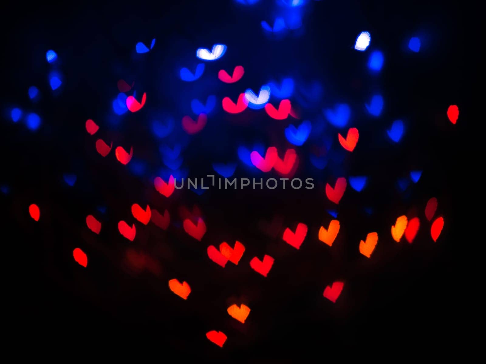 Heart bokeh background, Love Valentine's day background